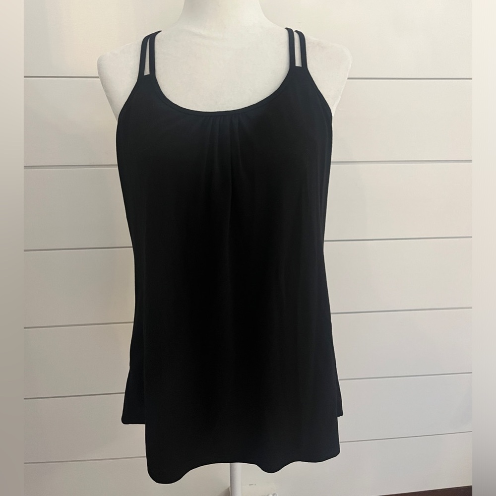 Black Tank with Built in Bra